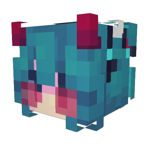 ruins67 Minecraft avatar head, 3D render