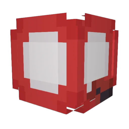 ruisuno Minecraft avatar head, 3D render