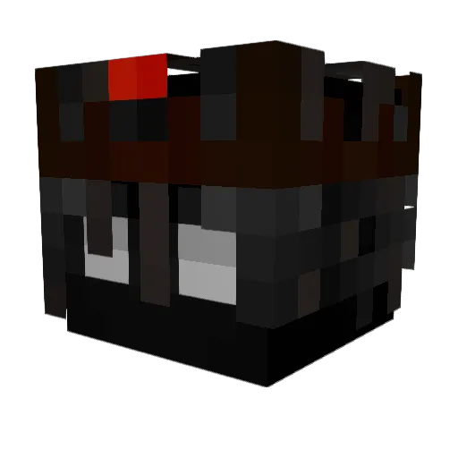 ruitsand Minecraft avatar head, 3D render