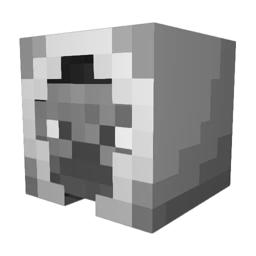 ruk1an Minecraft avatar head, 3D render