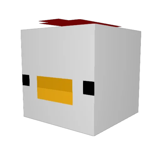 rukanai Minecraft avatar head, 3D render