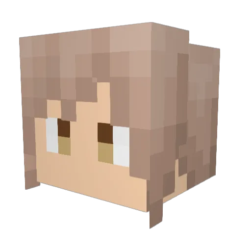 rukara Minecraft avatar head, 3D render
