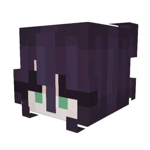 rukiahh Minecraft avatar head, 3D render