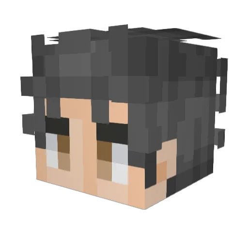 rukinoo Minecraft avatar head, 3D render