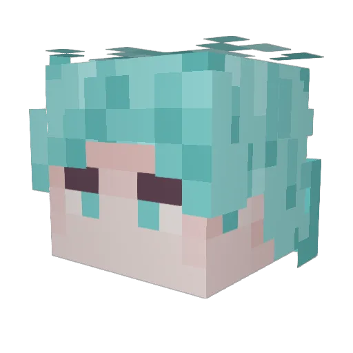 rukito25 Minecraft avatar head, 3D render