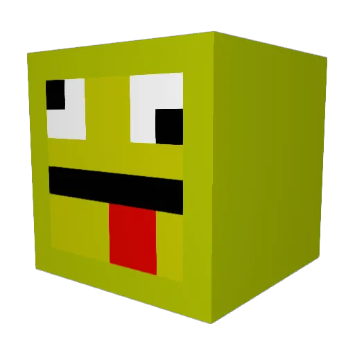ruler845 Minecraft avatar head, 3D render