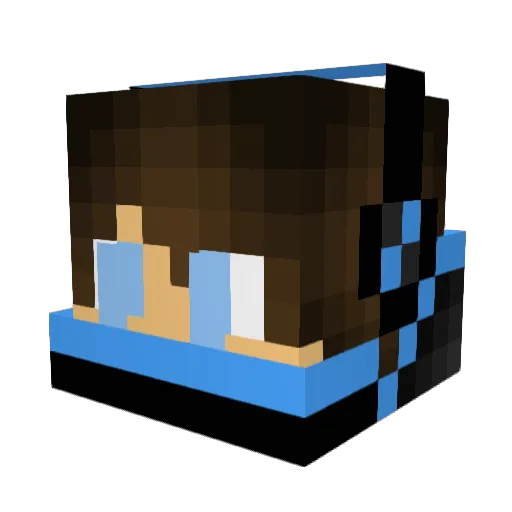 ruliv Minecraft avatar head, 3D render