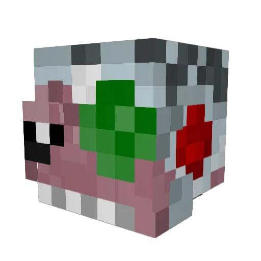 rulogui09 Minecraft avatar head, 3D render