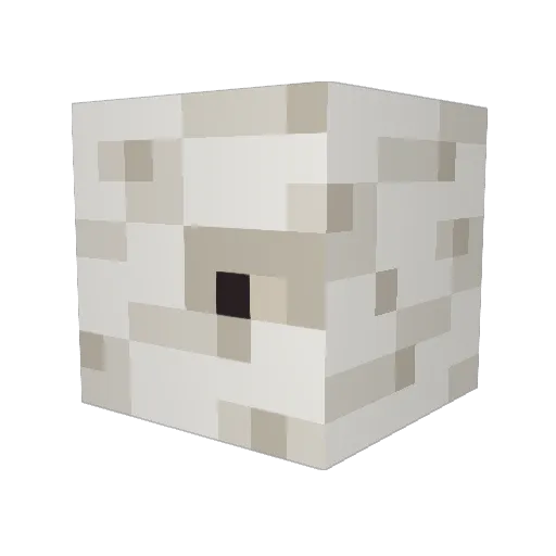 ruluby Minecraft avatar head, 3D render