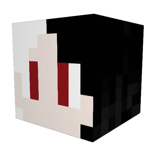 rululara Minecraft avatar head, 3D render