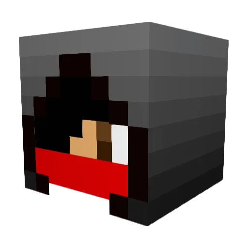 rulyelephant Minecraft avatar head, 3D render