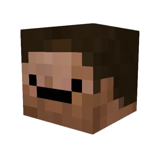 rum0rs Minecraft avatar head, 3D render