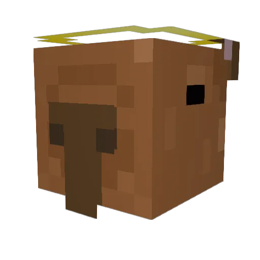 rumbap Minecraft avatar head, 3D render