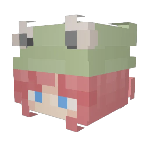 rumple33 Minecraft avatar head, 3D render