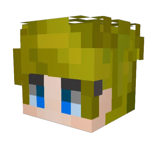 rumpy04 Minecraft avatar head, 3D render