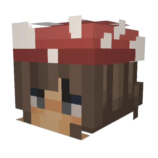rumrumxd Minecraft avatar head, 3D render