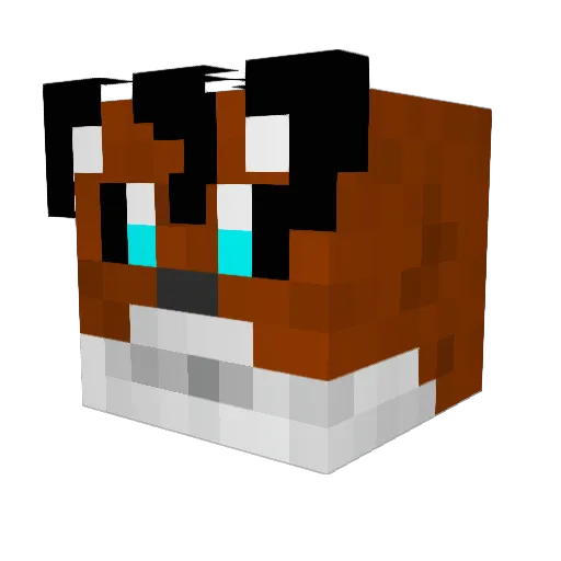 rumsgr Minecraft avatar head, 3D render