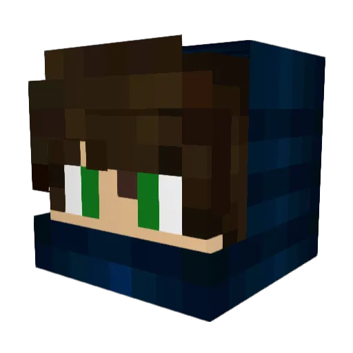 rumtyrant Minecraft avatar head, 3D render
