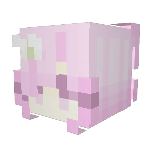 rumyko Minecraft avatar head, 3D render