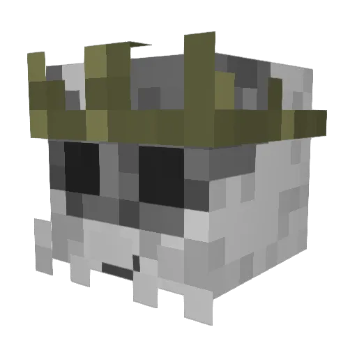 run0x2A Minecraft avatar head, 3D render