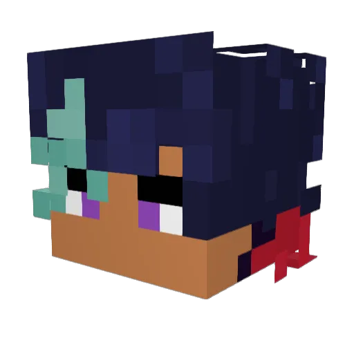 runLevel2 Minecraft avatar head, 3D render