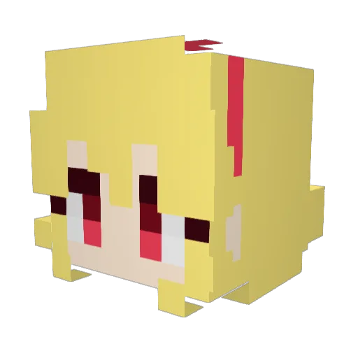 runa0_0 Minecraft avatar head, 3D render