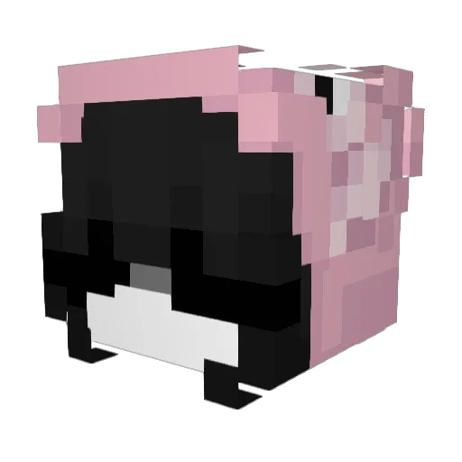 runateke Minecraft avatar head, 3D render