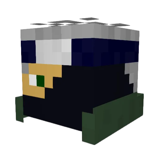 runbkk2012 Minecraft avatar head, 3D render