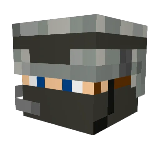 rundownvids Minecraft avatar head, 3D render