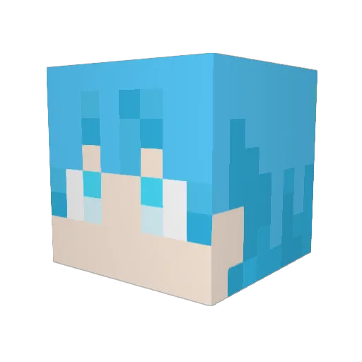 rune_feo Minecraft avatar head, 3D render