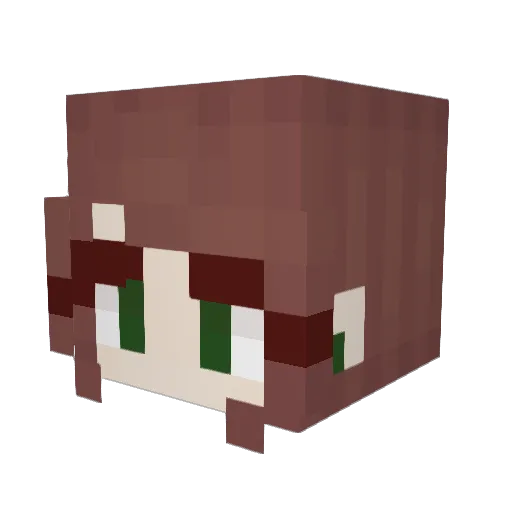 runecraft2 Minecraft avatar head, 3D render