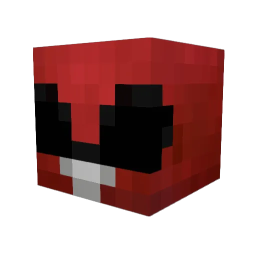 runfo Minecraft avatar head, 3D render