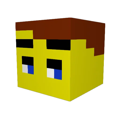 runicdog8579 Minecraft avatar head, 3D render