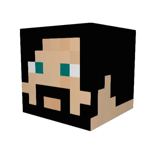 runinthesky8 Minecraft avatar head, 3D render