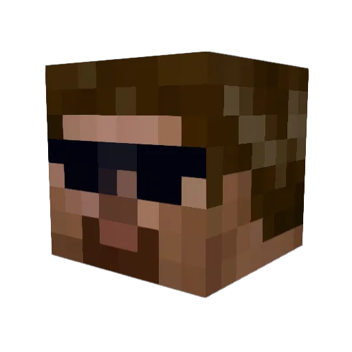 runn4455 Minecraft avatar head, 3D render