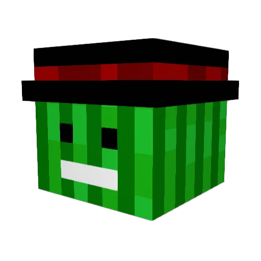 runner105 Minecraft avatar head, 3D render