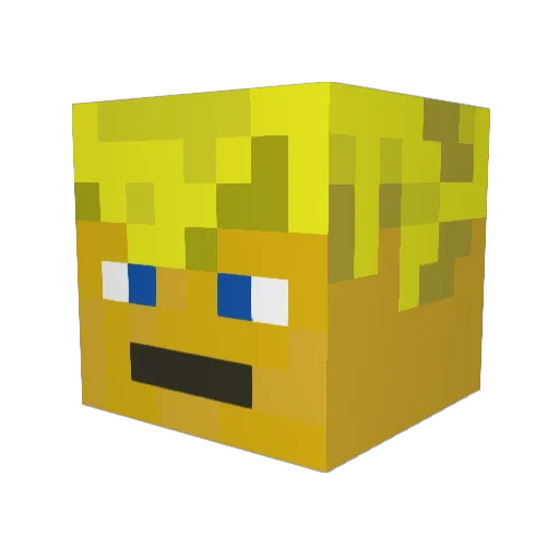 runner4014 Minecraft avatar head, 3D render