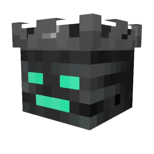 running_low Minecraft avatar head, 3D render