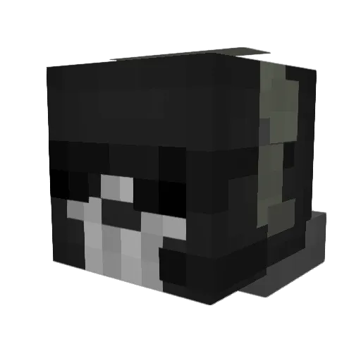 running_mans Minecraft avatar head, 3D render