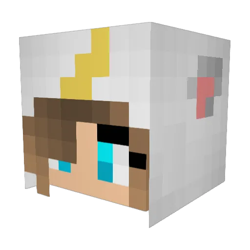 runningmonster Minecraft avatar head, 3D render