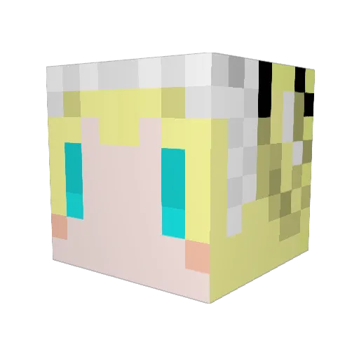 runo_210 Minecraft avatar head, 3D render