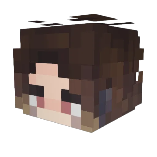 runupz Minecraft avatar head, 3D render