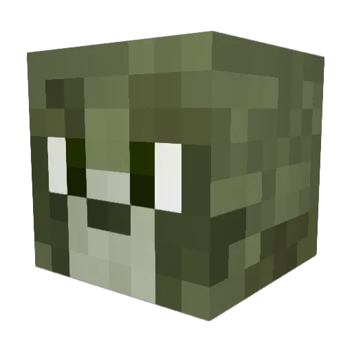 runxforest Minecraft avatar head, 3D render