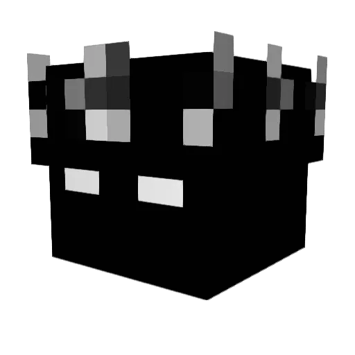 runy8fXYC Minecraft avatar head, 3D render