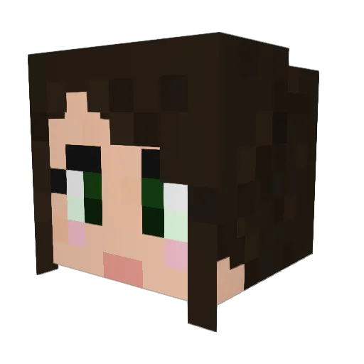 runyarusco Minecraft avatar head, 3D render
