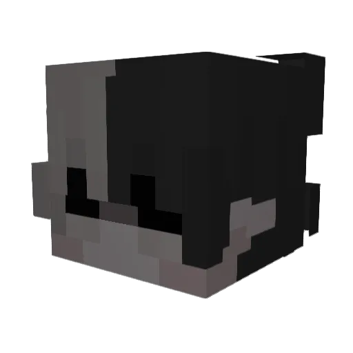 ruokiya Minecraft avatar head, 3D render