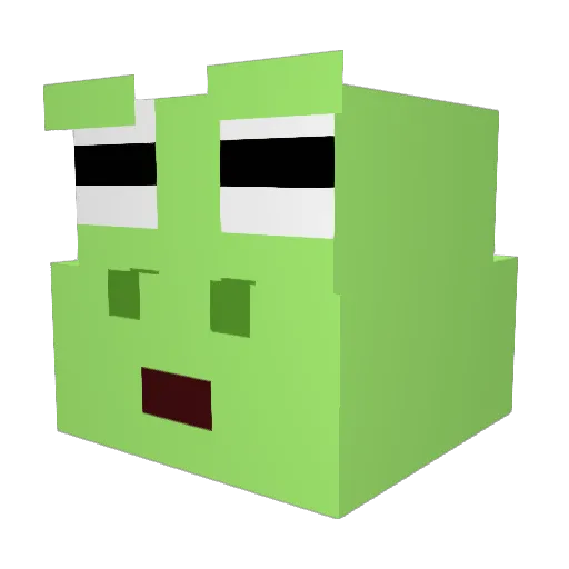 rupeee_ Minecraft avatar head, 3D render
