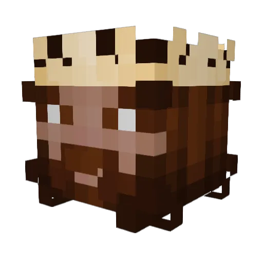 rupke Minecraft avatar head, 3D render
