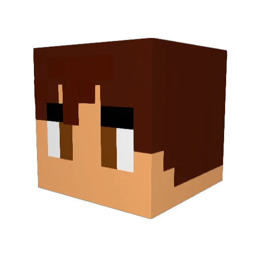 ruprect Minecraft avatar head, 3D render
