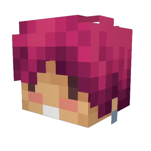 rurburr Minecraft avatar head, 3D render